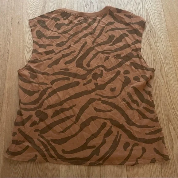 ANTHROPOLOGIE LEOPARD PRINT V-NECK TANK  TOP - XS - Picture 4 of 11